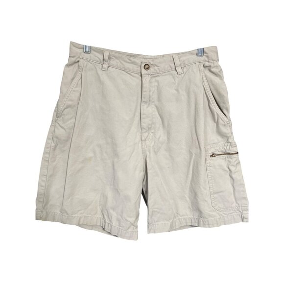 Fieldmaster Cargo Khaki Cotton Shorts Mens Size 32 With Multiple Pockets - Picture 1 of 5